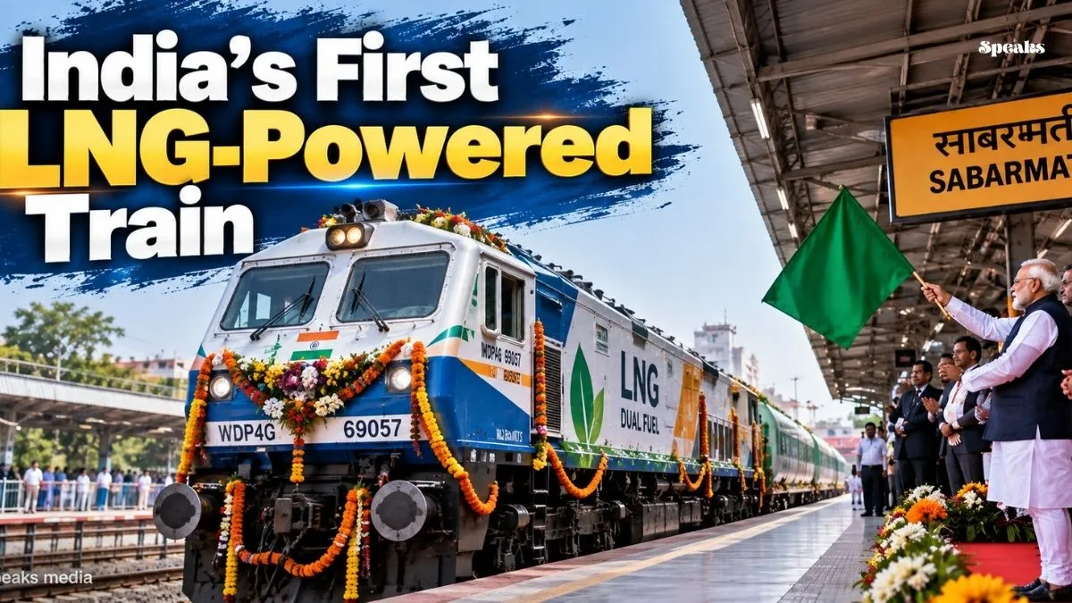 India’s First LNG-Powered Train Flagged Off From Sabarmati With Dual-Fuel Technology