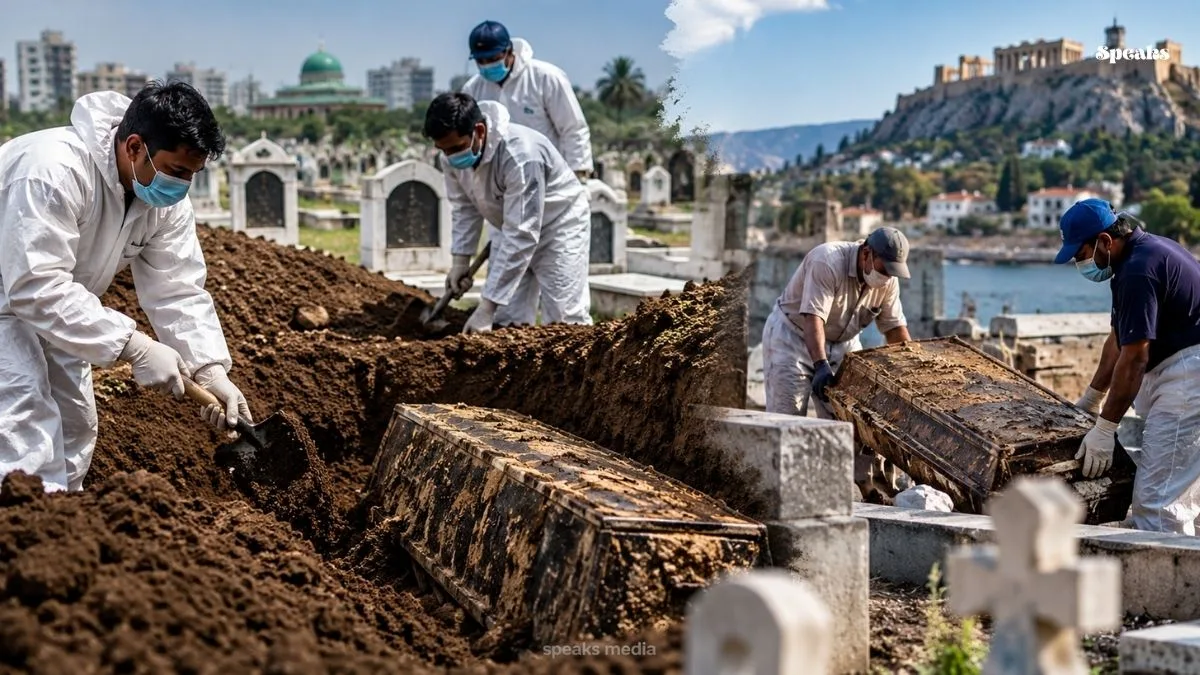 No peace even in graves: Graves are being reopened in Bangladesh after 2 years and in Greece-Indonesia after 3 years.