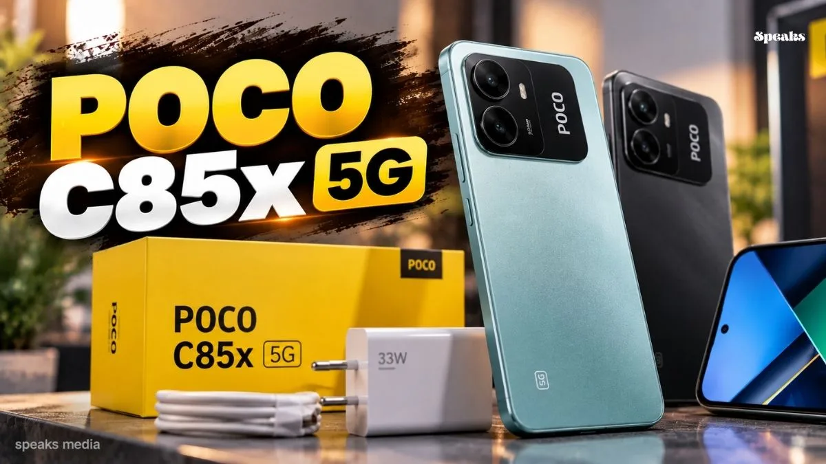 POCO C85x 5G: 6300mAh Battery, 120Hz Display and 5G at a Budget Price