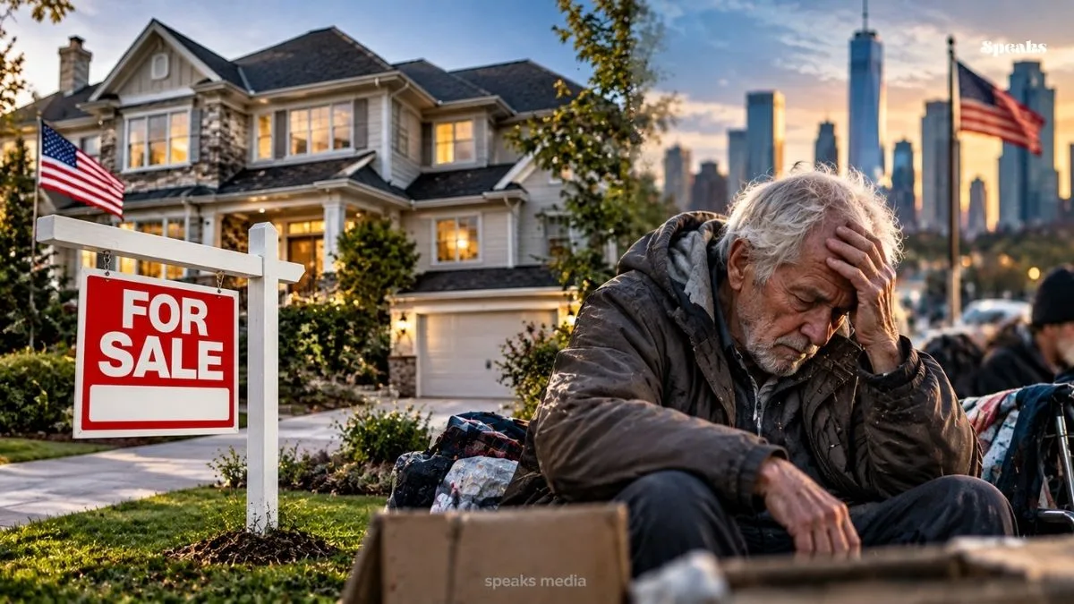 The strange poverty of America! Even the owners of expensive houses have no money… 1 crore old people are in crisis