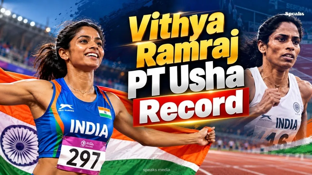 Vithya Ramraj Breaks PT Usha’s 42-Year National Record at Asian Games 2026