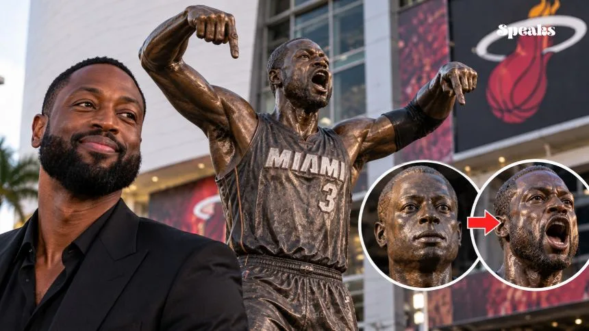 Dwyane Wade Statue Gets a New Look as Miami Heat Fixes Face After Fan Backlash