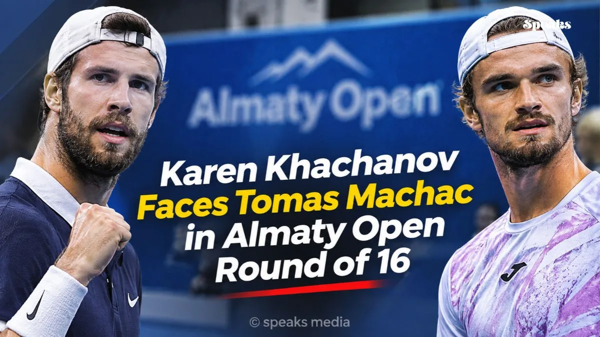 Karen Khachanov Faces Tomas Machac in Almaty Open Round of 16